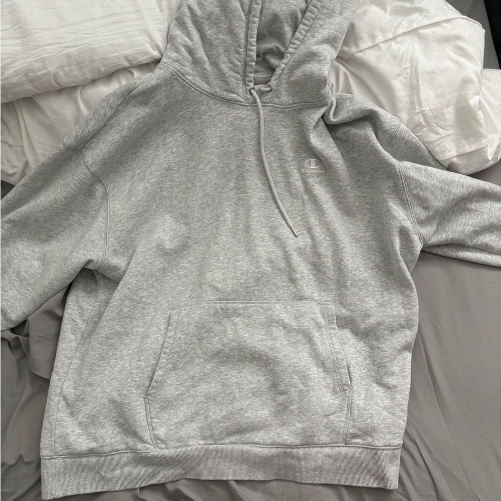 Champion Men's Light Gray Hoodie